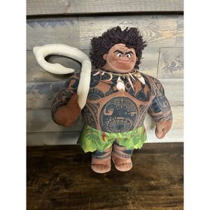 Disney Moana Maui Plush Doll Toy with Fish Hook Disney Collection